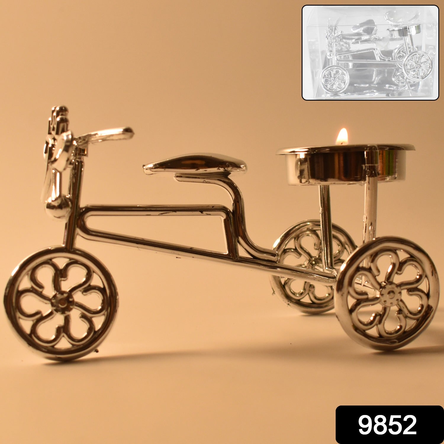 Cycle Tealight Holder  Candle Holder Decorative Candle (1 Pc) Cycle Tealight Holder  Candle Holder Decorative Candle (1 Pc)